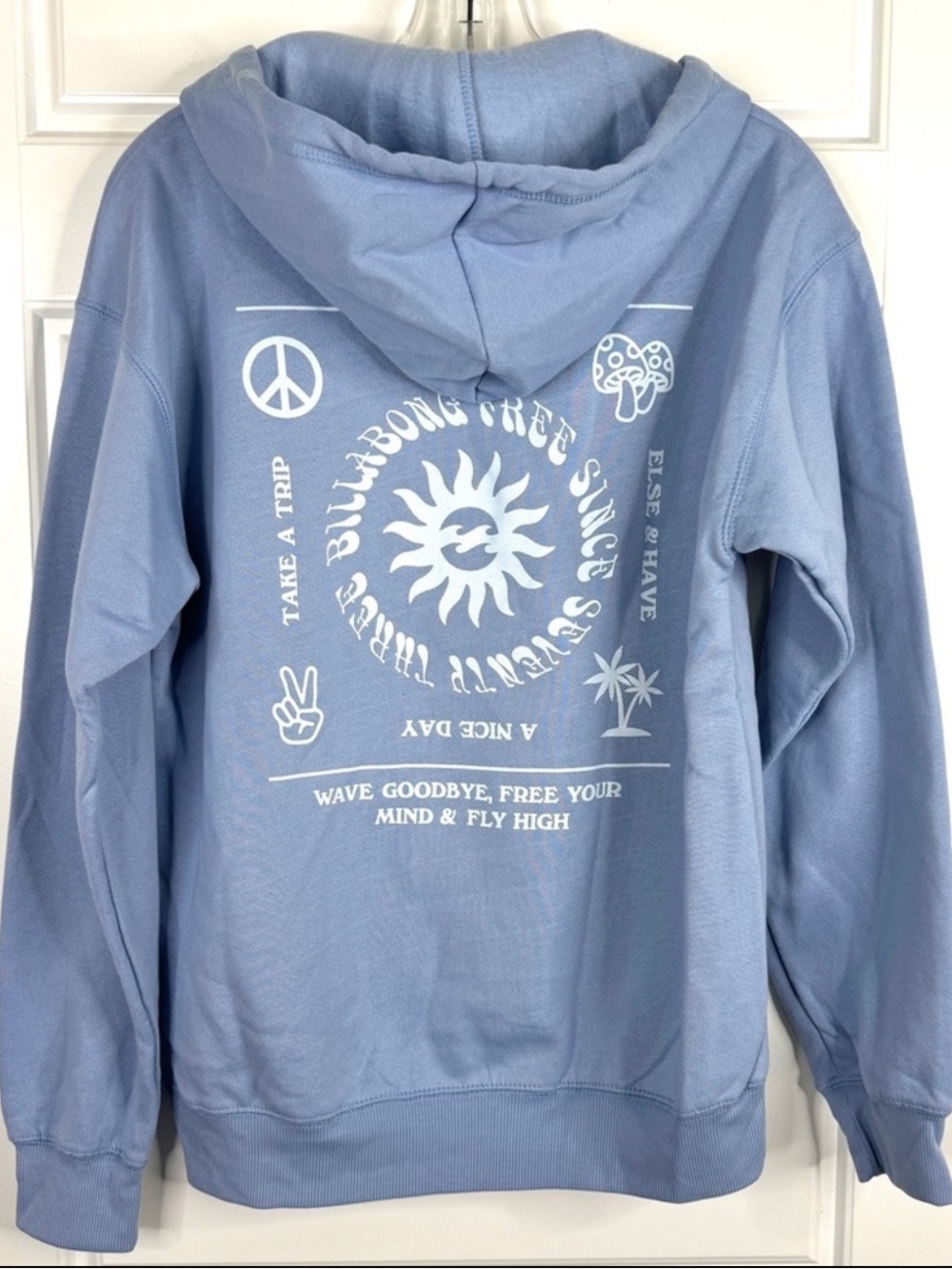 BILLABONG Bright Day Hoodie NEW Size S Blue Sweatshirt NEW